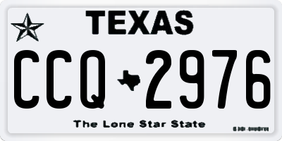 TX license plate CCQ2976