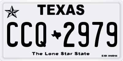 TX license plate CCQ2979