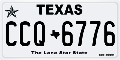 TX license plate CCQ6776