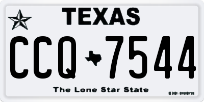 TX license plate CCQ7544