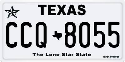 TX license plate CCQ8055