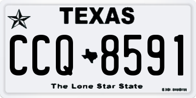 TX license plate CCQ8591