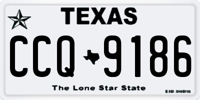 TX license plate CCQ9186