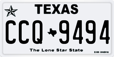 TX license plate CCQ9494