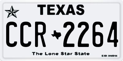 TX license plate CCR2264