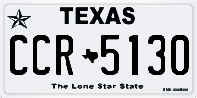 TX license plate CCR5130