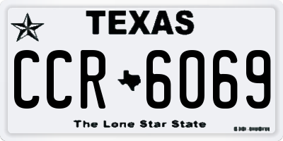 TX license plate CCR6069