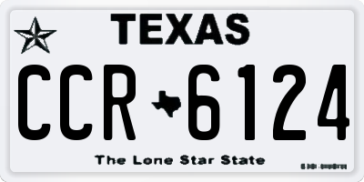 TX license plate CCR6124