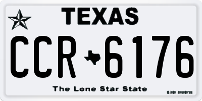 TX license plate CCR6176