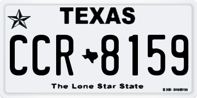 TX license plate CCR8159
