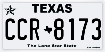 TX license plate CCR8173