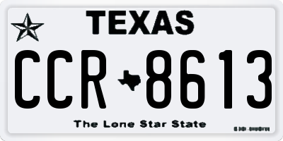 TX license plate CCR8613