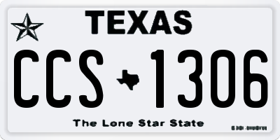 TX license plate CCS1306