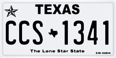 TX license plate CCS1341
