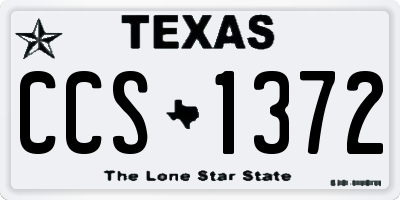 TX license plate CCS1372