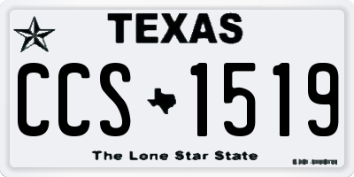 TX license plate CCS1519