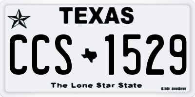 TX license plate CCS1529
