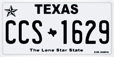 TX license plate CCS1629