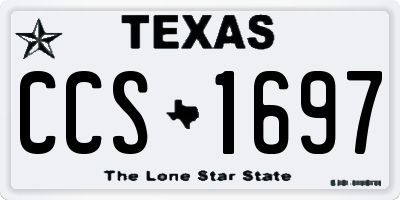 TX license plate CCS1697