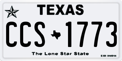 TX license plate CCS1773