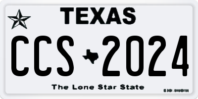 TX license plate CCS2024