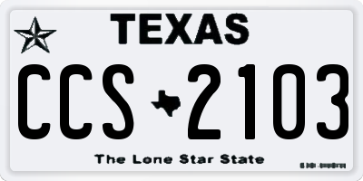 TX license plate CCS2103