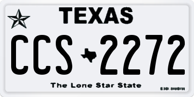 TX license plate CCS2272
