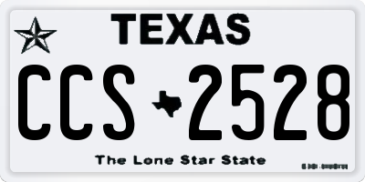 TX license plate CCS2528