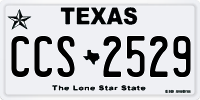 TX license plate CCS2529