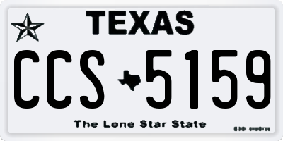 TX license plate CCS5159