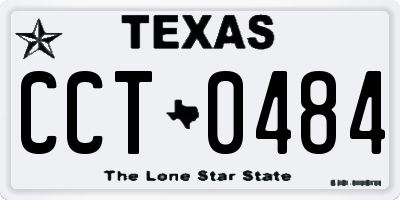 TX license plate CCT0484