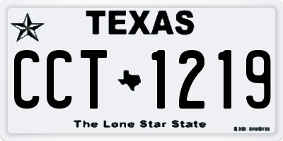 TX license plate CCT1219