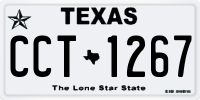 TX license plate CCT1267