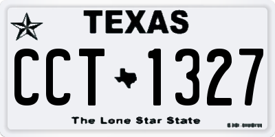 TX license plate CCT1327