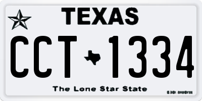 TX license plate CCT1334