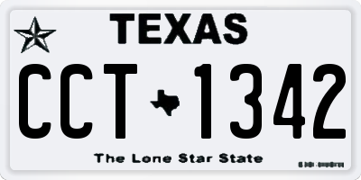TX license plate CCT1342