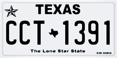 TX license plate CCT1391