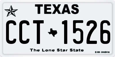 TX license plate CCT1526