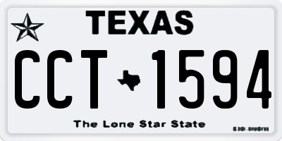 TX license plate CCT1594