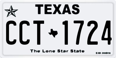 TX license plate CCT1724