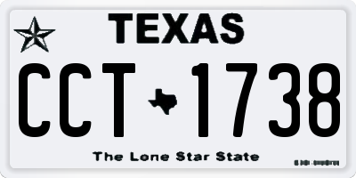 TX license plate CCT1738