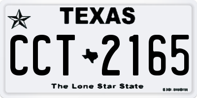 TX license plate CCT2165
