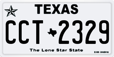 TX license plate CCT2329