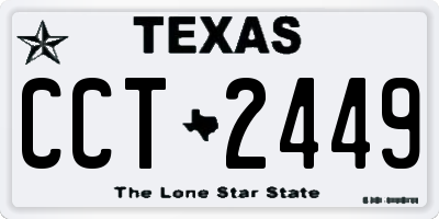 TX license plate CCT2449