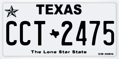 TX license plate CCT2475