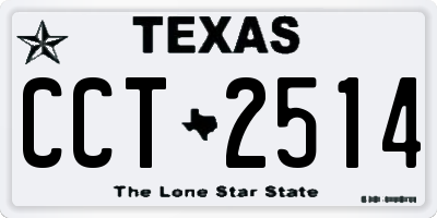 TX license plate CCT2514