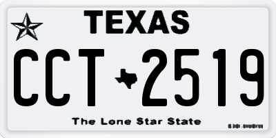 TX license plate CCT2519