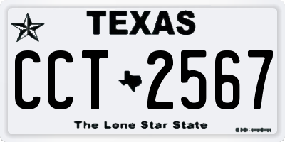 TX license plate CCT2567