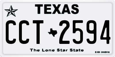 TX license plate CCT2594
