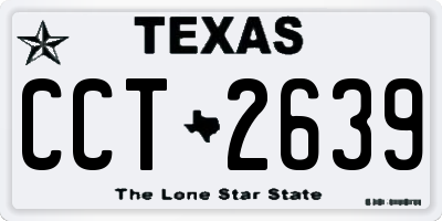 TX license plate CCT2639